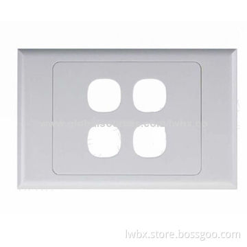 Face Plate, 4 Ports in Australian Style